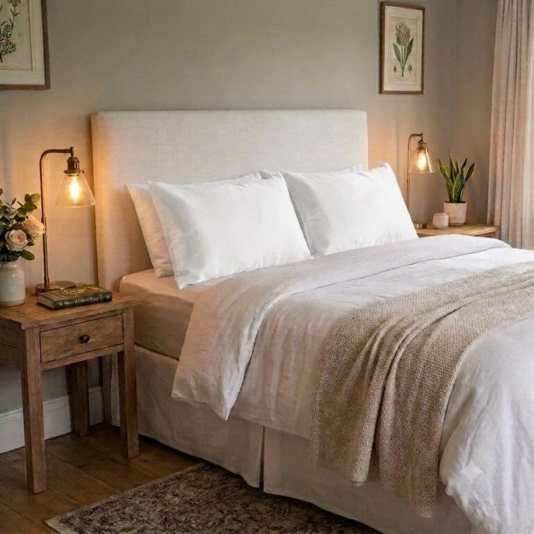 White Silk Pillowcase in 22 Momme Mulberry Silk