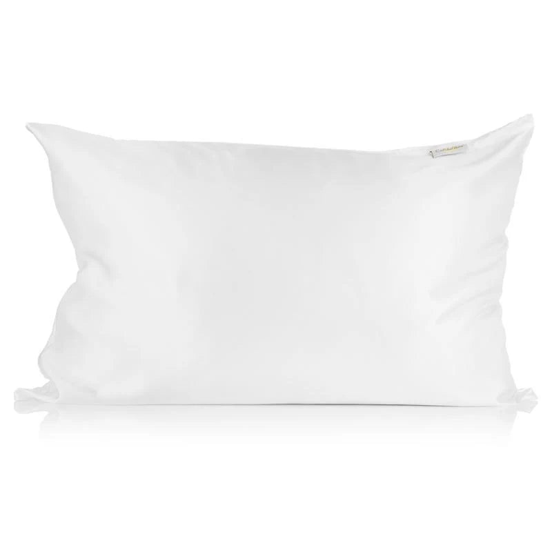 White Silk Pillowcase in 22 Momme Mulberry Silk