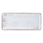 White Stoneware Serving Platters, Set of 2 in 12 and 16 Inch