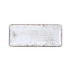 White Stoneware Serving Platters, Set of 2 in 12 and 16 Inch