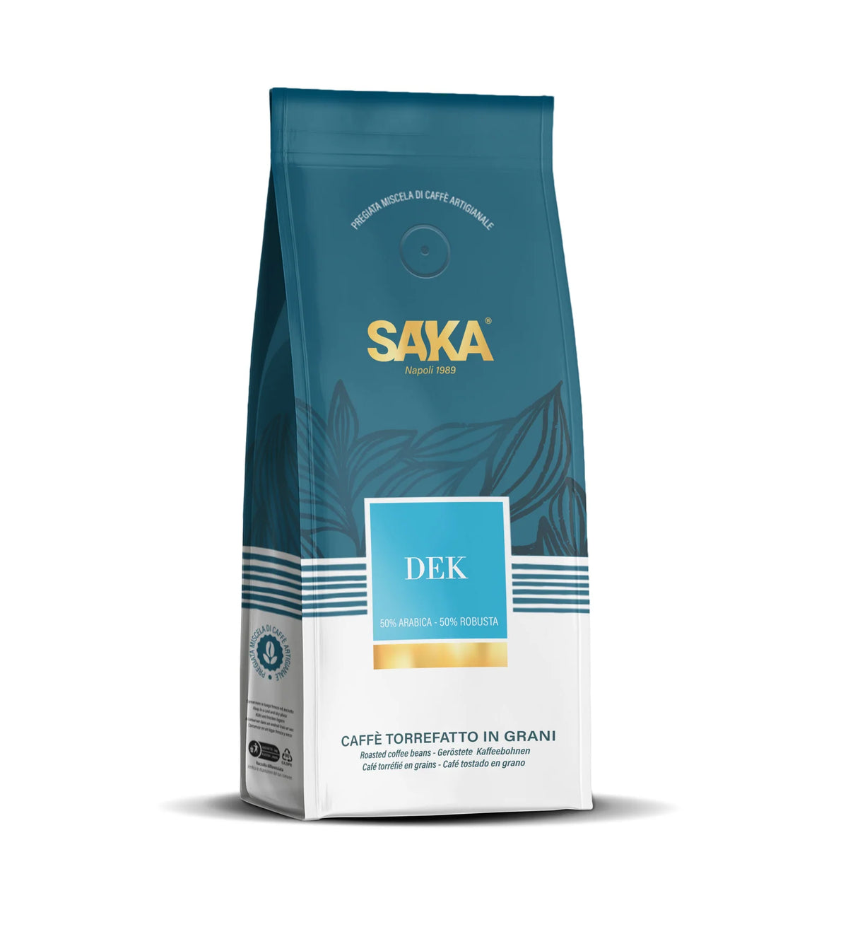 Whole Bean Decaf Espresso Coffee, Water Processed Medium-Dark