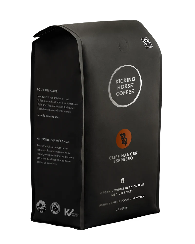 Whole Bean Espresso Coffee, 2.2 lb Blend with Smooth Cocoa Notes for Drip, French Press and Pour Over Br — Whole Bean / 2.2lb