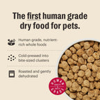 Whole Grain Turkey and Chicken Dry Dog Food Clusters, Minimally Processed for Simple Meal Serving