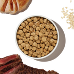 Whole Grain Turkey and Chicken Dry Dog Food Clusters, Minimally Processed for Simple Meal Serving