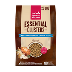 Whole Grain Turkey and Chicken Dry Dog Food Clusters, Minimally Processed for Simple Meal Serving — 20 lb