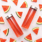 Wide Mouth Glass Water Bottles in a 16 oz Four-Pack