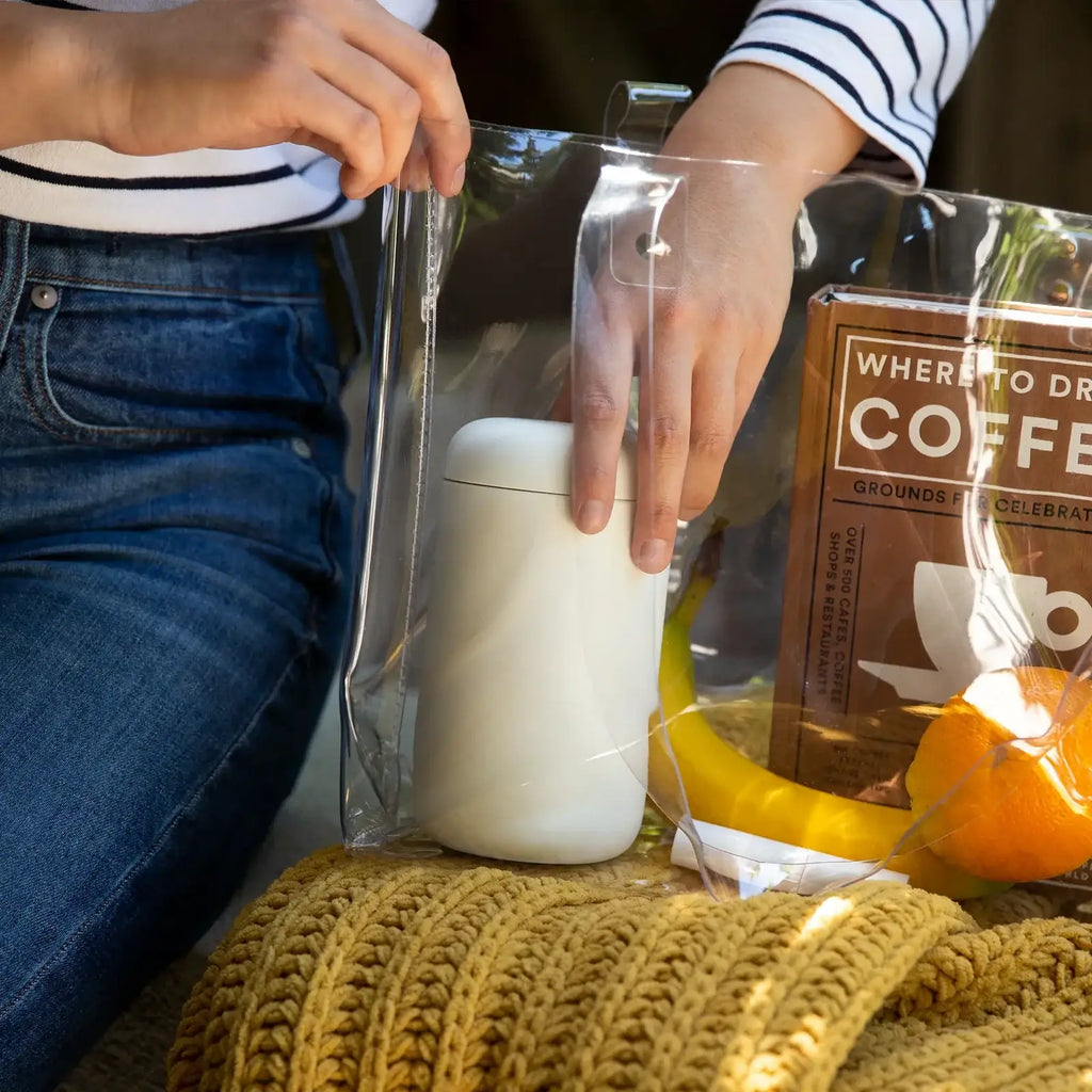 Wide Mouth Travel Coffee Mug with a Ceramic Interior for Comfortable Sipping at Your Desk or Studio