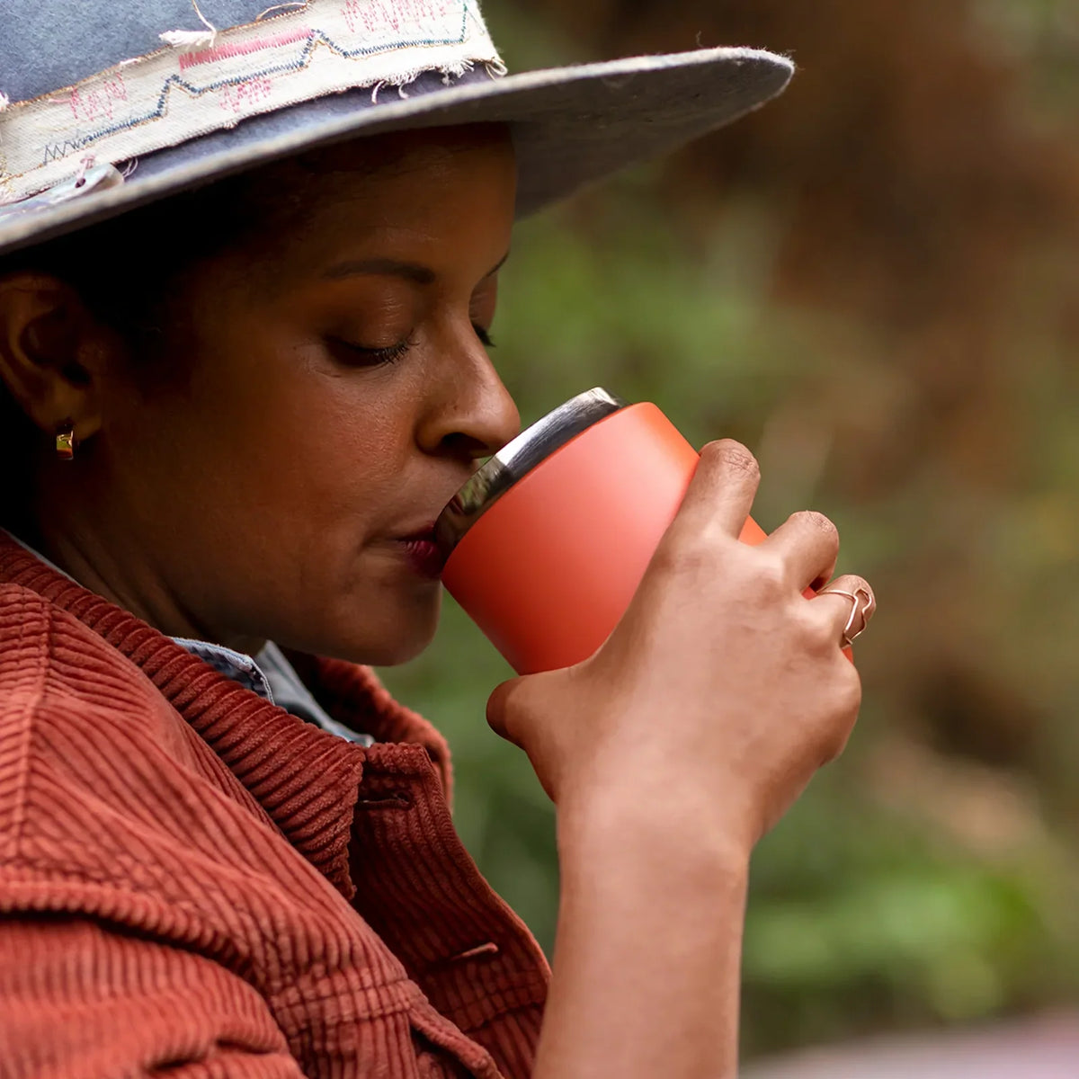 Wide Mouth Travel Coffee Mug with a Ceramic Interior for Comfortable Sipping at Your Desk or Studio