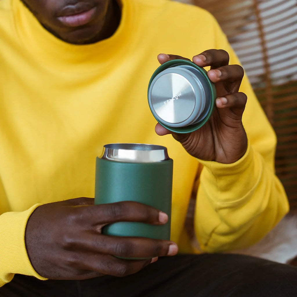 Wide Mouth Travel Coffee Mug with a Ceramic Interior for Comfortable Sipping at Your Desk or Studio
