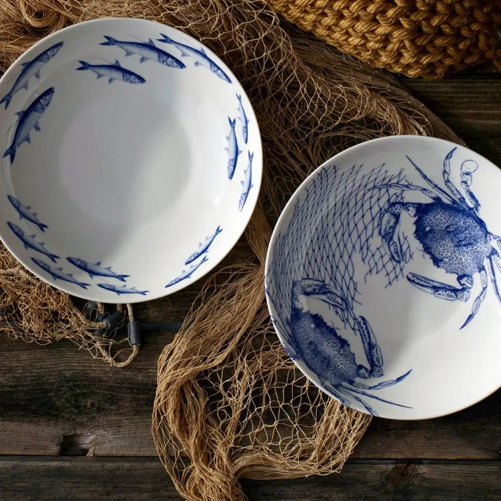 Wide Porcelain Serving Bowl