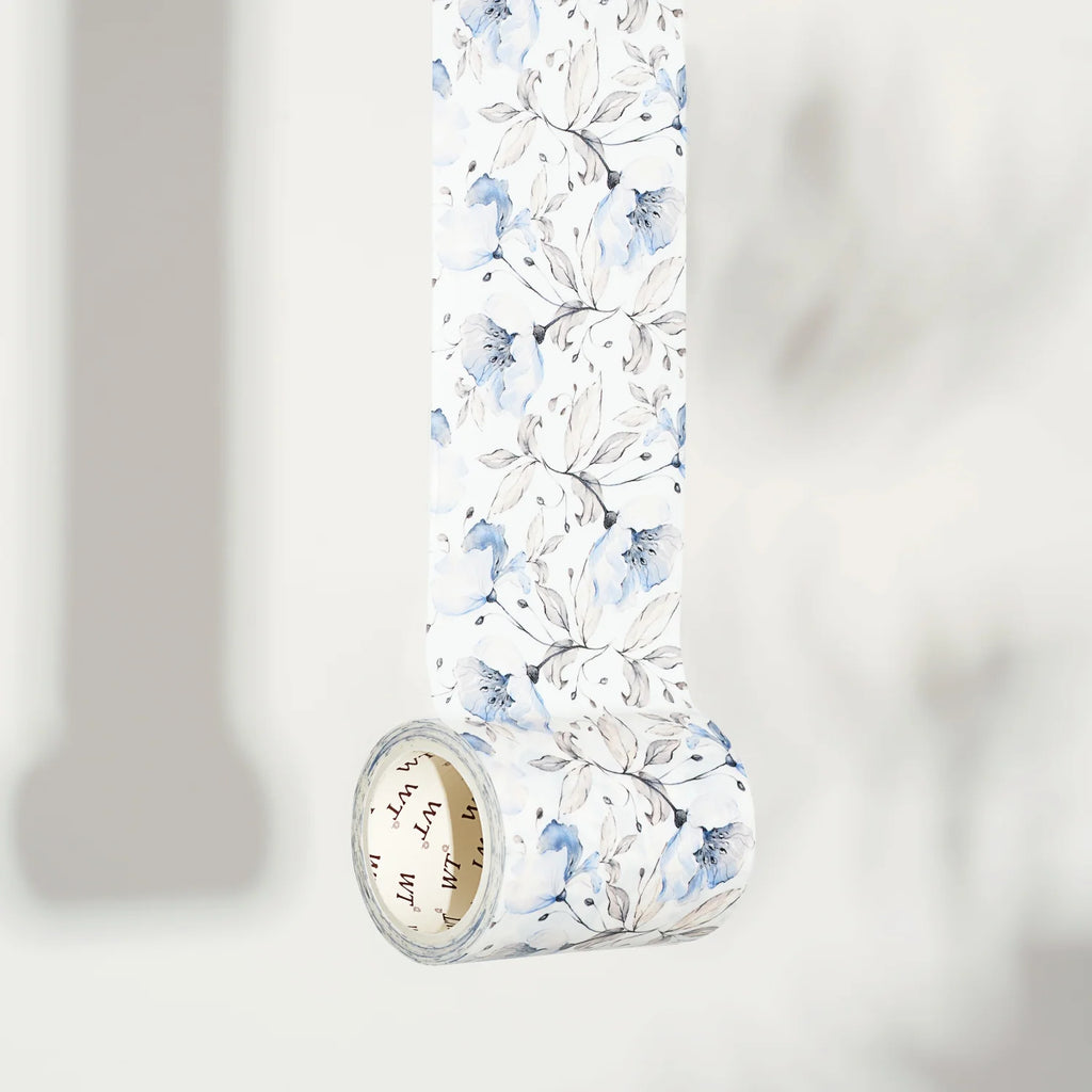 Wide Washi Tape in Azalea Bloom Floral Design, 60 mm x 5 m