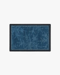 Winter Snowflake Doormat Cover in Blue, 2' x 3', Machine Washa — Doormat Cover + Mat / 2'x3' / Washable Doormat Cover / 2'x3'