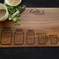 Wood Cutting Board for Kitchen, Solid Hardwood Chopping Board with Optional Juice Groove and Custom Engraving