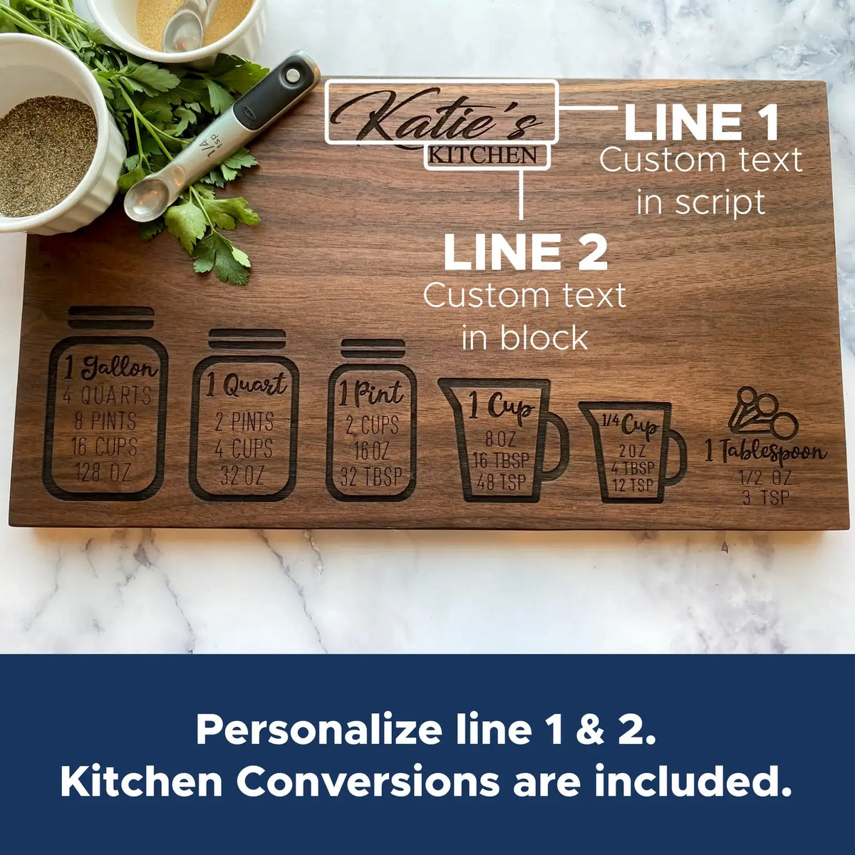 Wood Cutting Board for Kitchen, Solid Hardwood Chopping Board with Optional Juice Groove and Custom Engraving