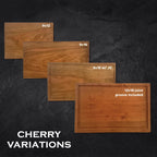 Wood Cutting Board for Kitchen, Solid Hardwood Chopping Board with Optional Juice Groove and Custom Engraving