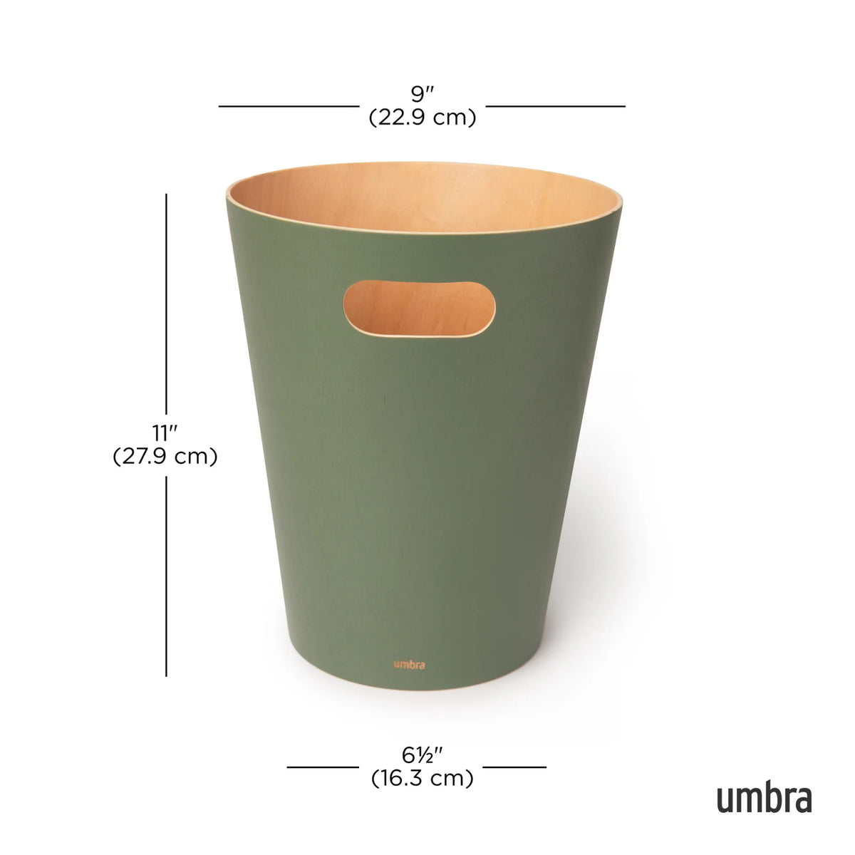 Wood Trash Can