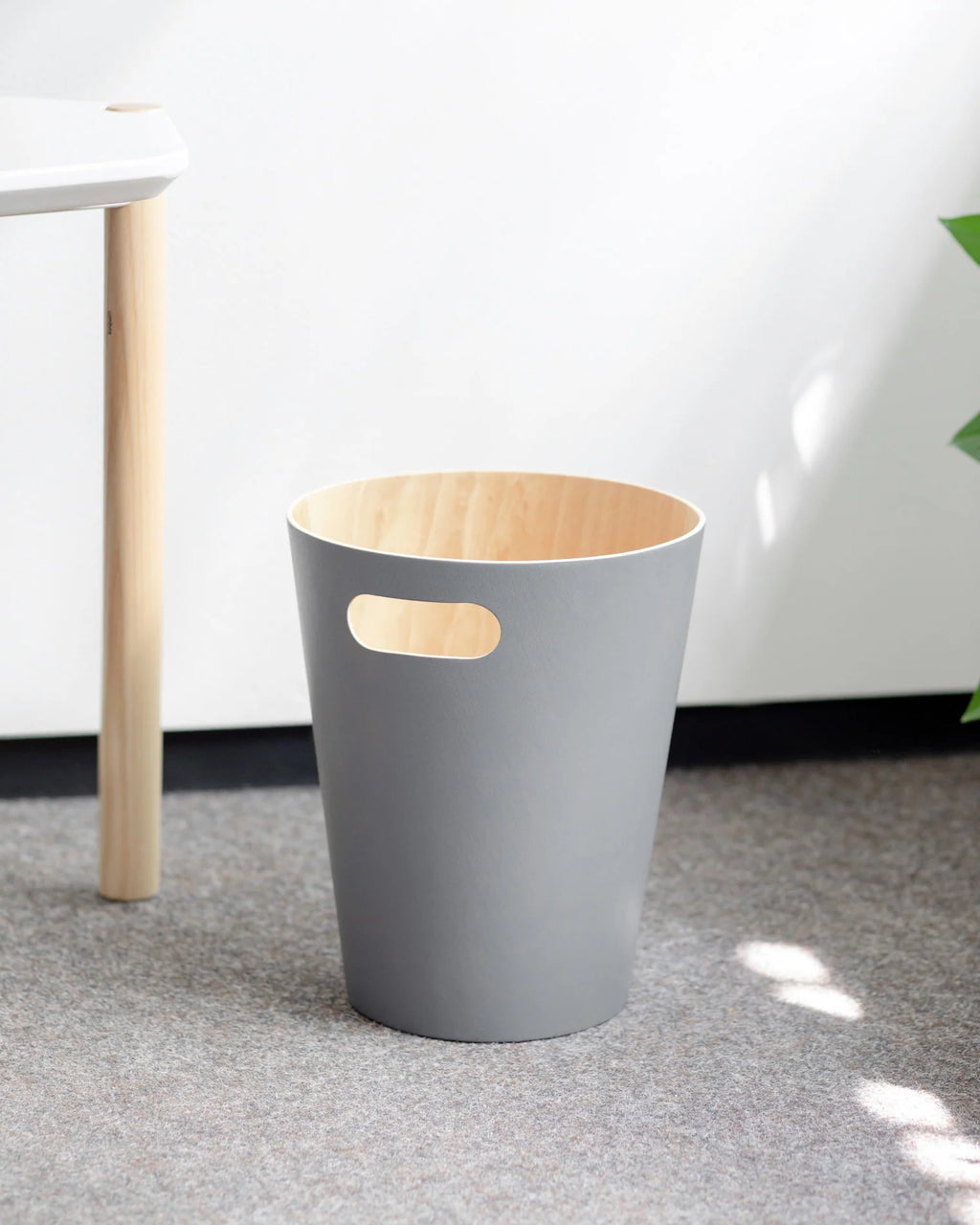Wood Trash Can