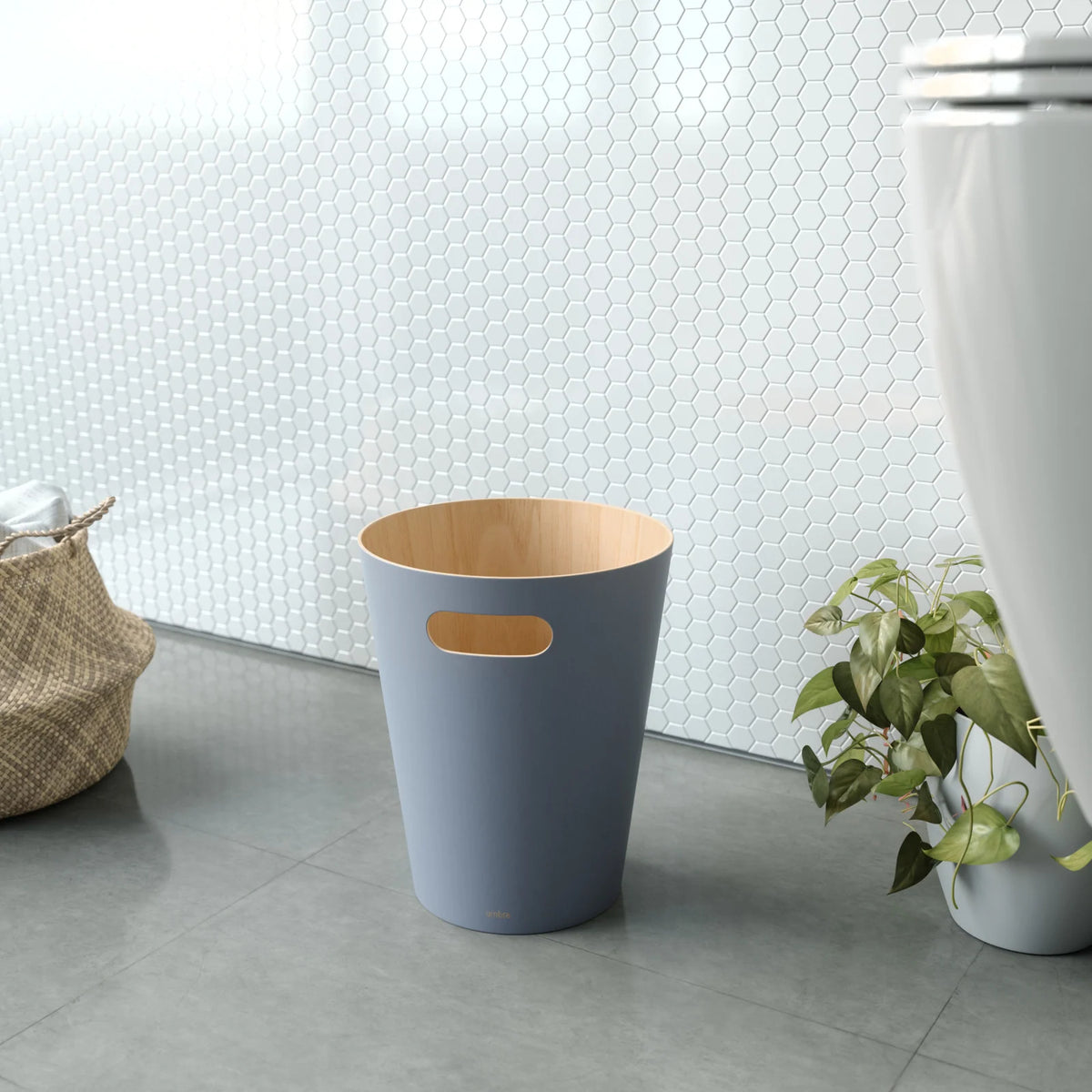 Wood Trash Can