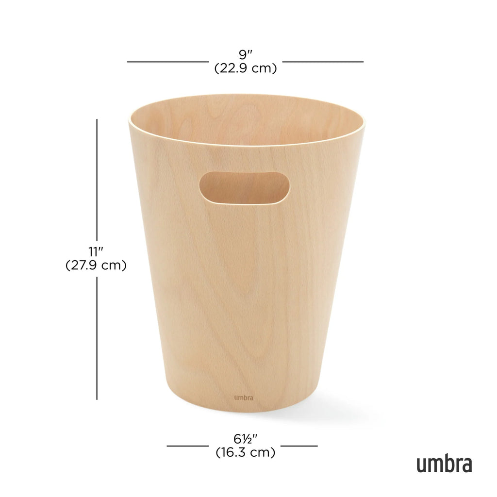Wood Trash Can