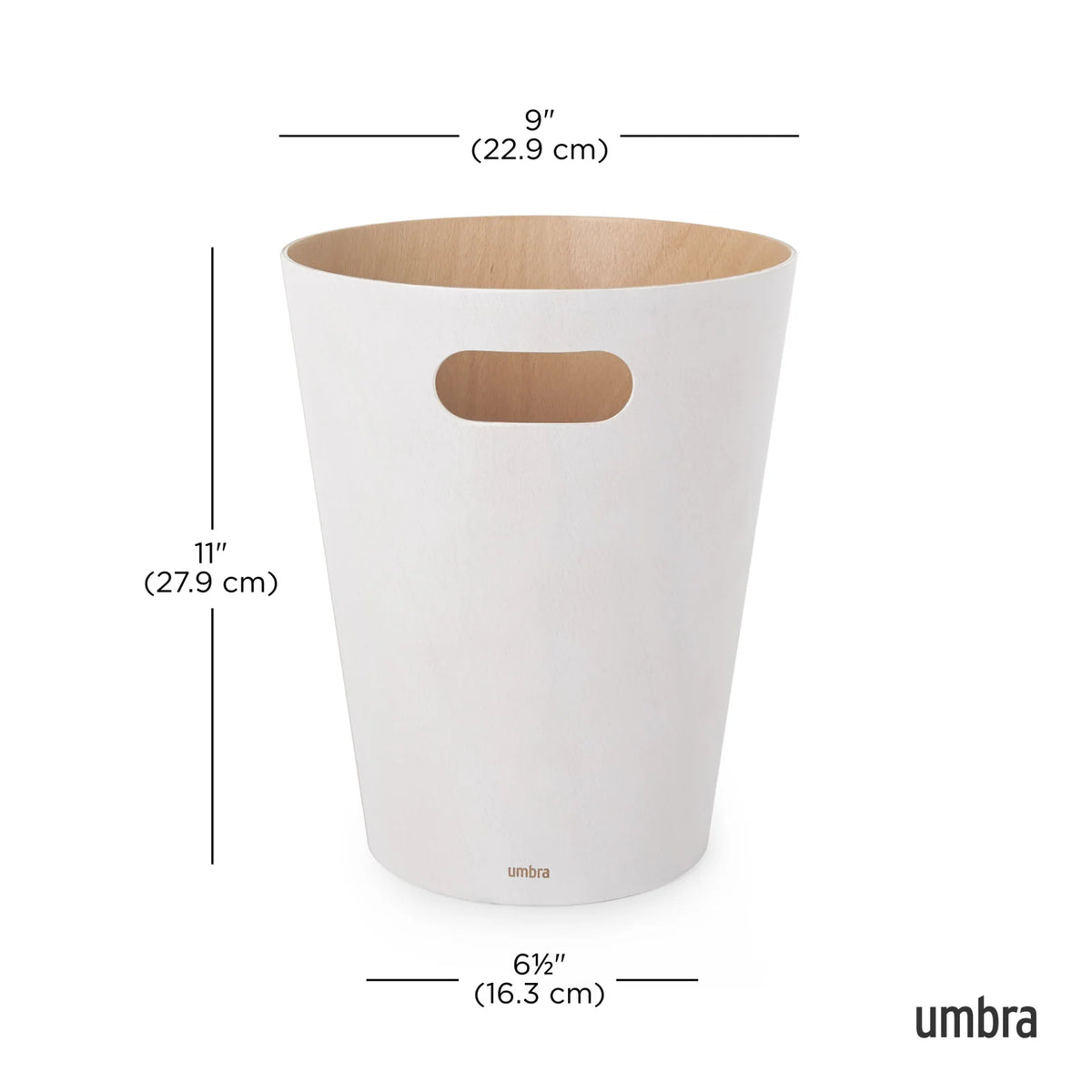 Wood Trash Can