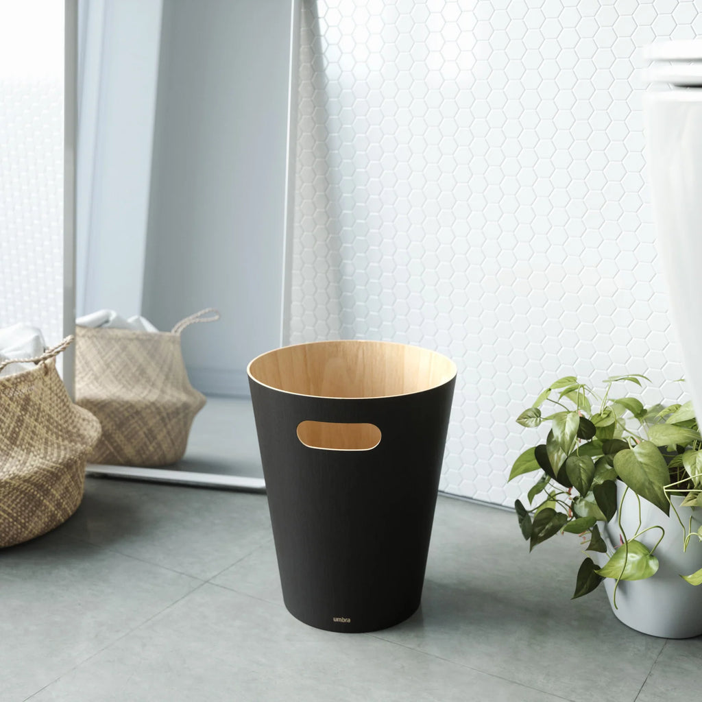Wood Trash Can