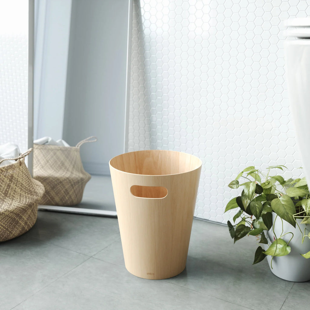 Wood Trash Can