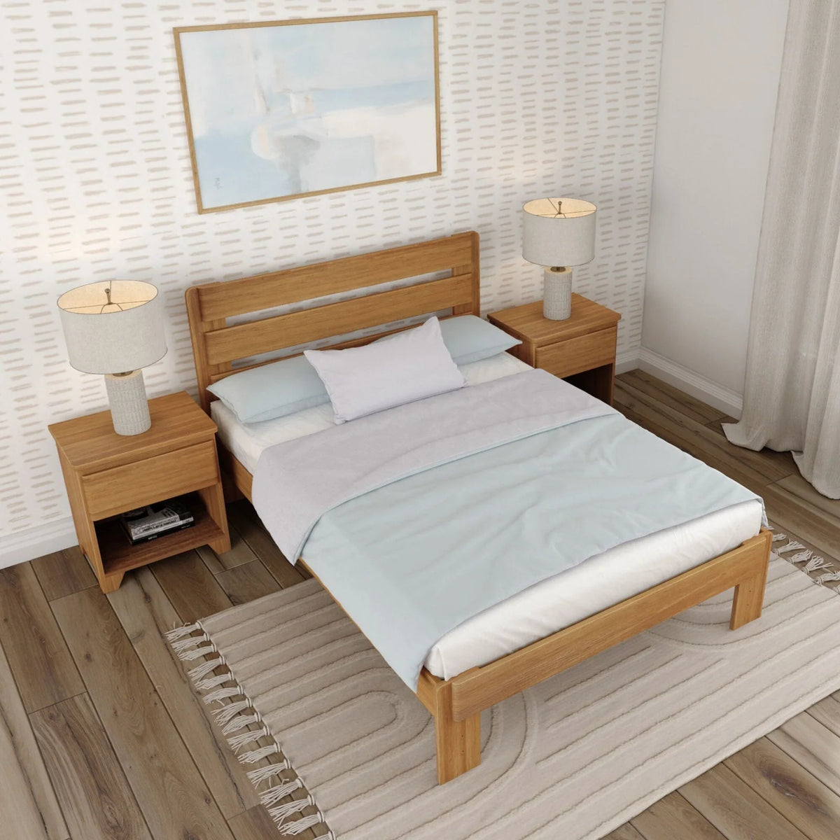 Wooden Bed Frame Queen Size
