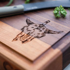 Wooden Cutting Board in a Dark Wood Finish