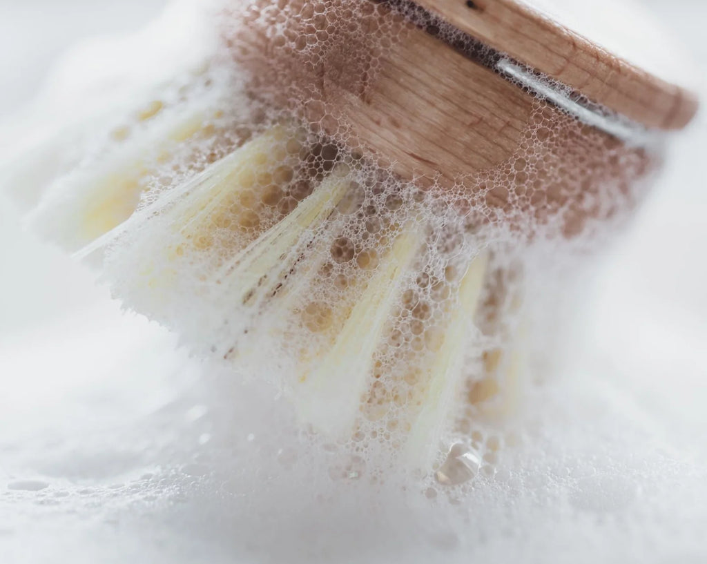 Wooden Dish Brush and Replacement Head