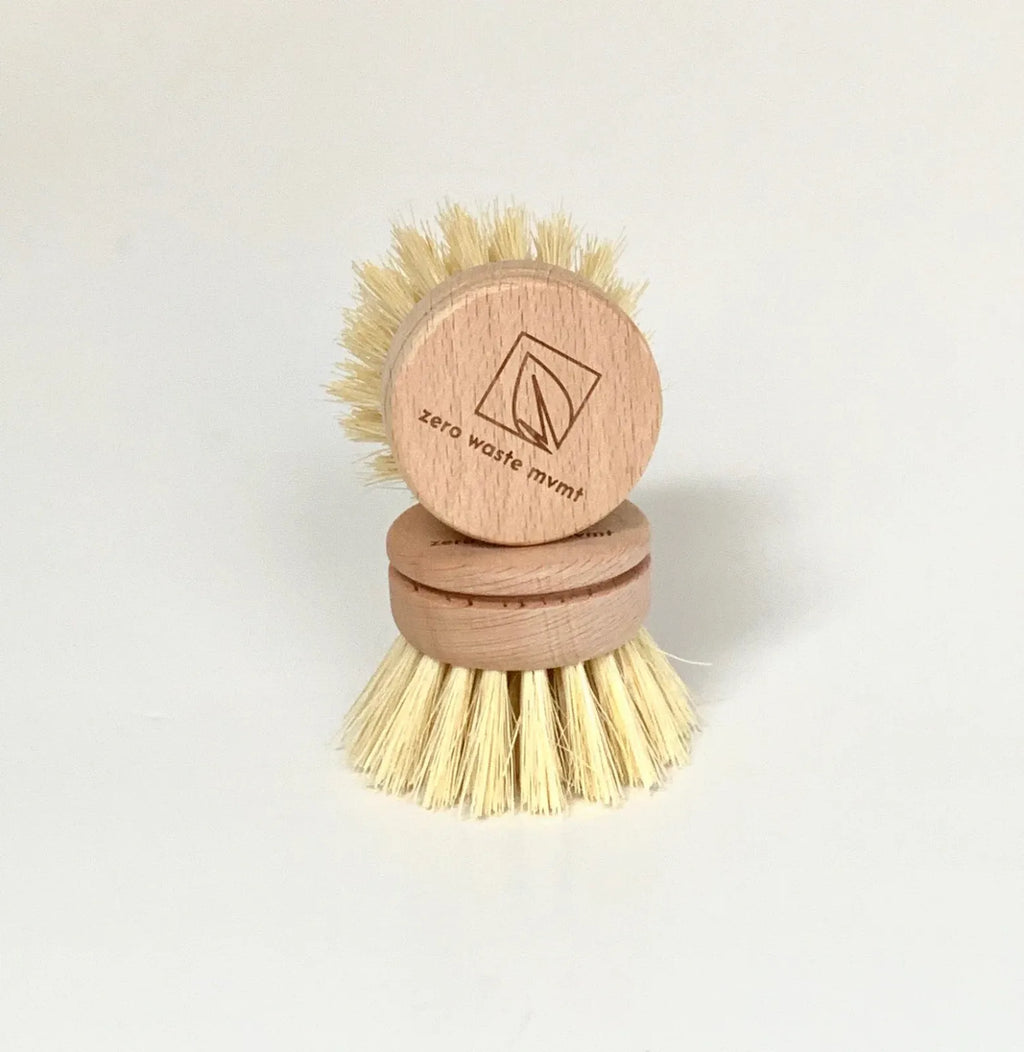 Wooden Dish Brush and Replacement Head