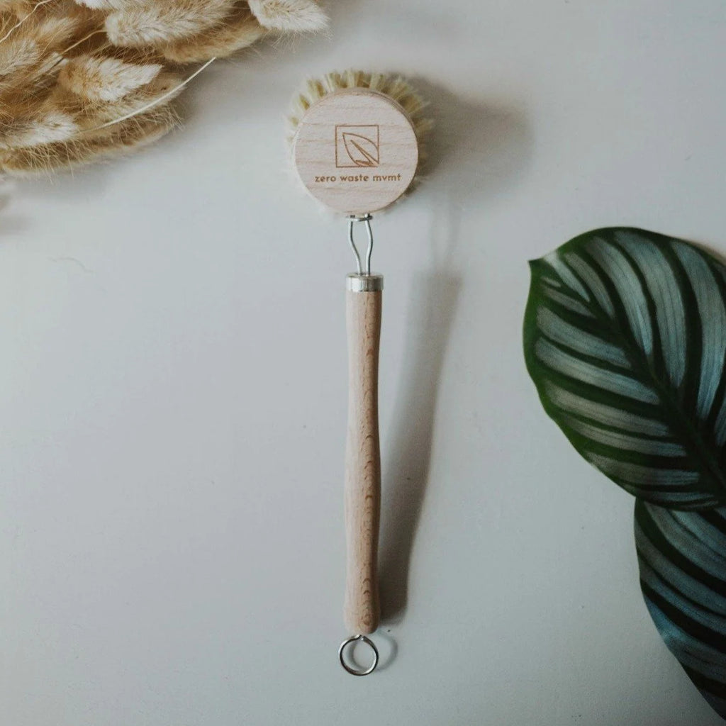 Wooden Dish Brush and Replacement Head