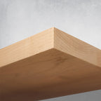 Wooden Floating Shelves for Wall Display, Solid Maple Hardwood, Custom Widths, Depths and Finished or Unfinished