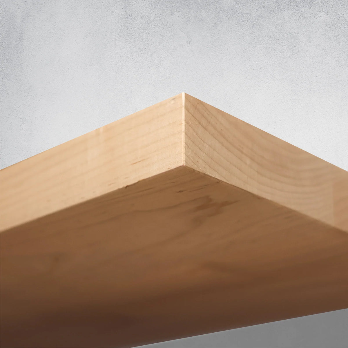 Wooden Floating Shelves for Wall Display, Solid Maple Hardwood, Custom Widths, Depths and Finished or Unfinished