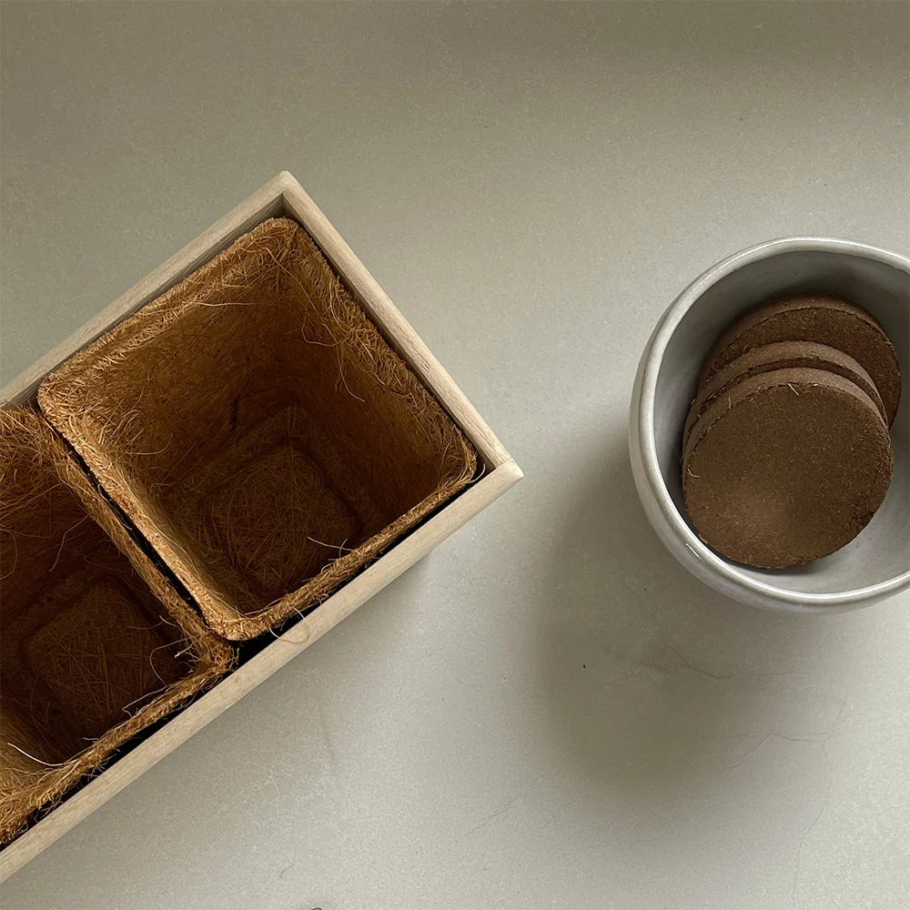 Wooden Herb Planter Kit