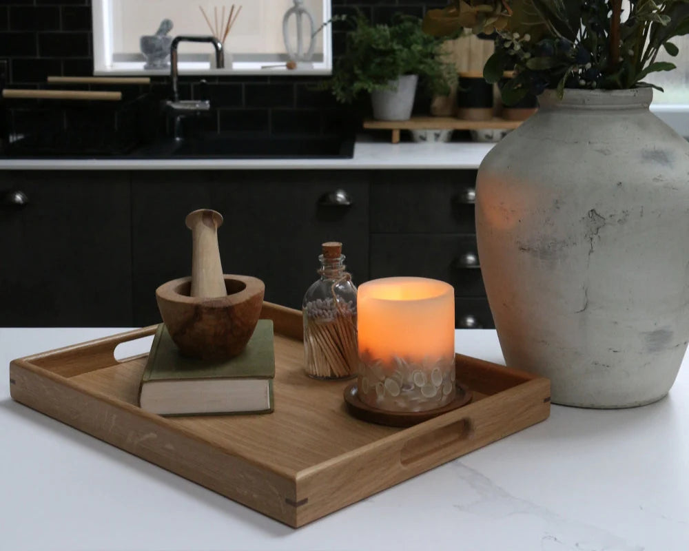 Wooden Ottoman Tray