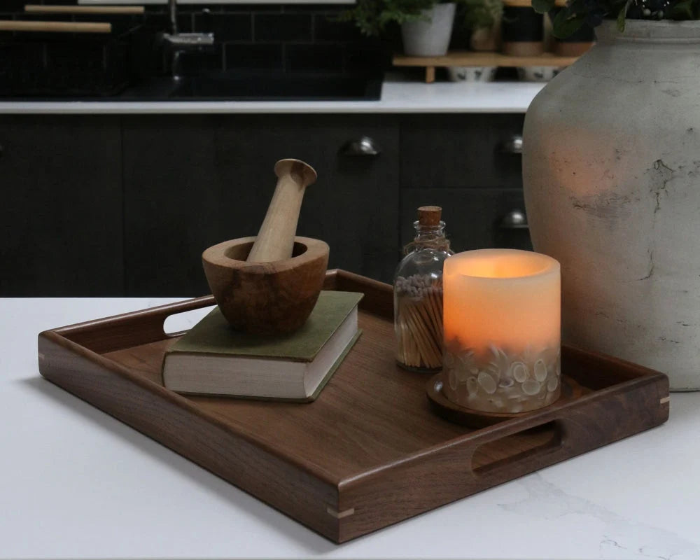 Wooden Ottoman Tray