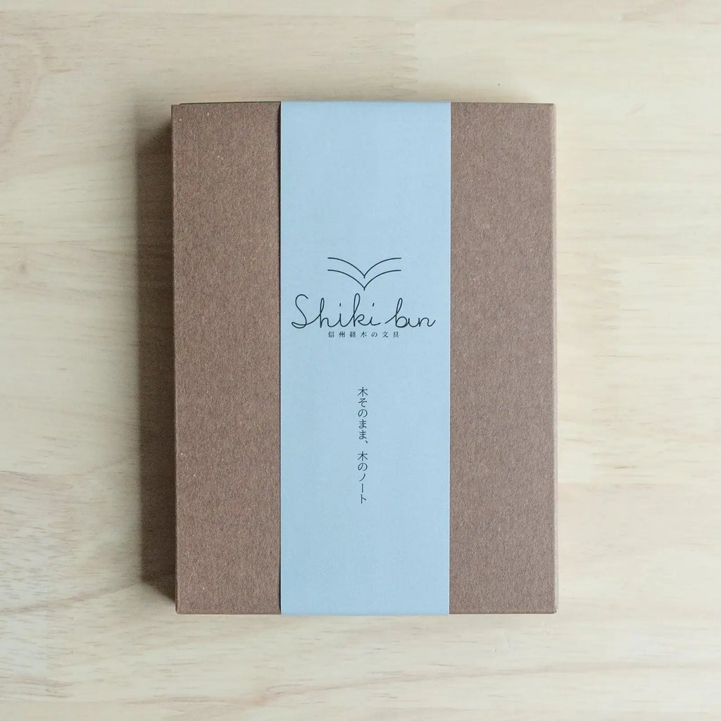 Wooden Page Notebook in A6 Size with 100 Blank Japanese Red Pine Pages for Writing and Pencil Sketching