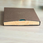 Wooden Page Notebook in A6 Size with 100 Blank Japanese Red Pine Pages for Writing and Pencil Sketching