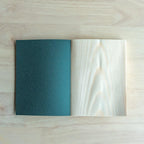 Wooden Page Notebook in A6 Size with 100 Blank Japanese Red Pine Pages for Writing and Pencil Sketching