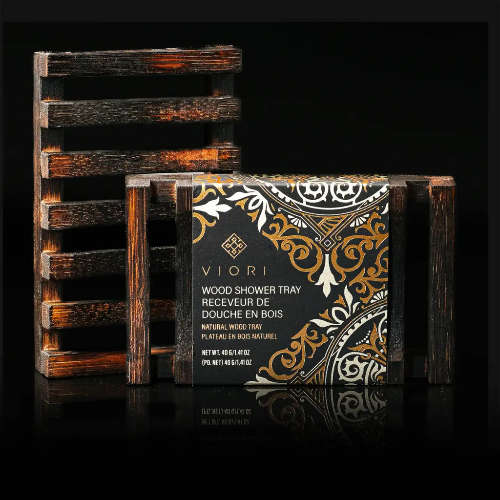Wooden Shampoo Bar Holder for Shower Storage with Water-Resistant Finish and Stackable Drainage Design
