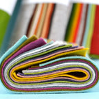 Wool-Mix Felt for Crafting in 50 x 90cm Pieces, Made from 30% Wool and 70% Viscose for Larger Projects