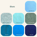 Wool-Mix Felt for Crafting in 50 x 90cm Pieces, Made from 30% Wool and 70% Viscose for Larger Projects