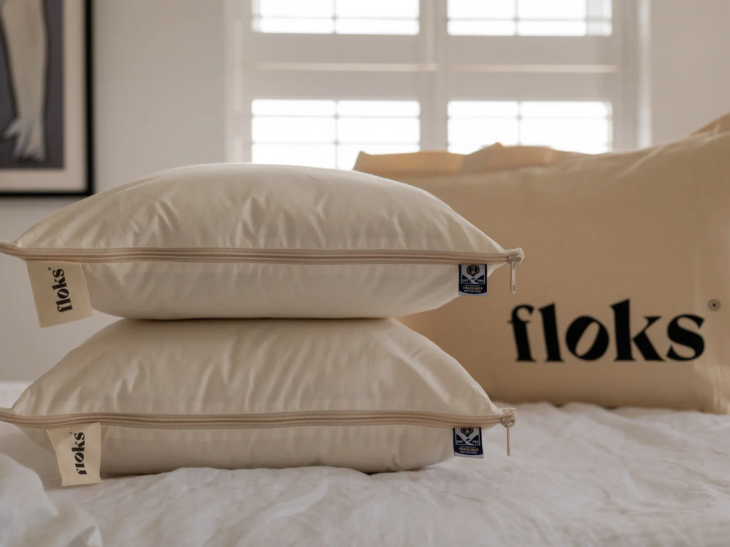Wool Pillow with Removable Adjustable Inner Core in Regular or Large Soft and Medium Firmness