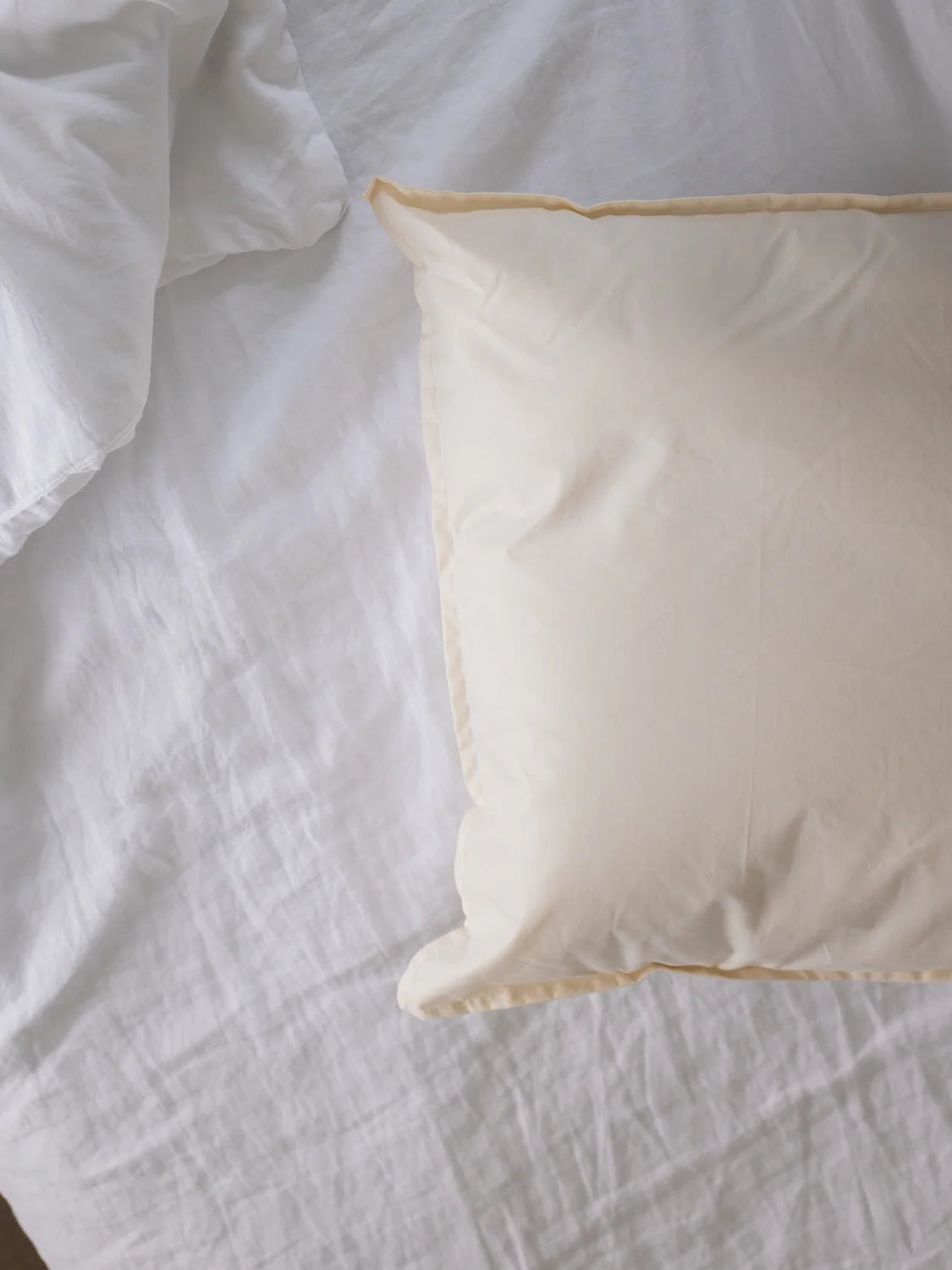 Wool Pillow with Removable Adjustable Inner Core in Regular or Large Soft and Medium Firmness