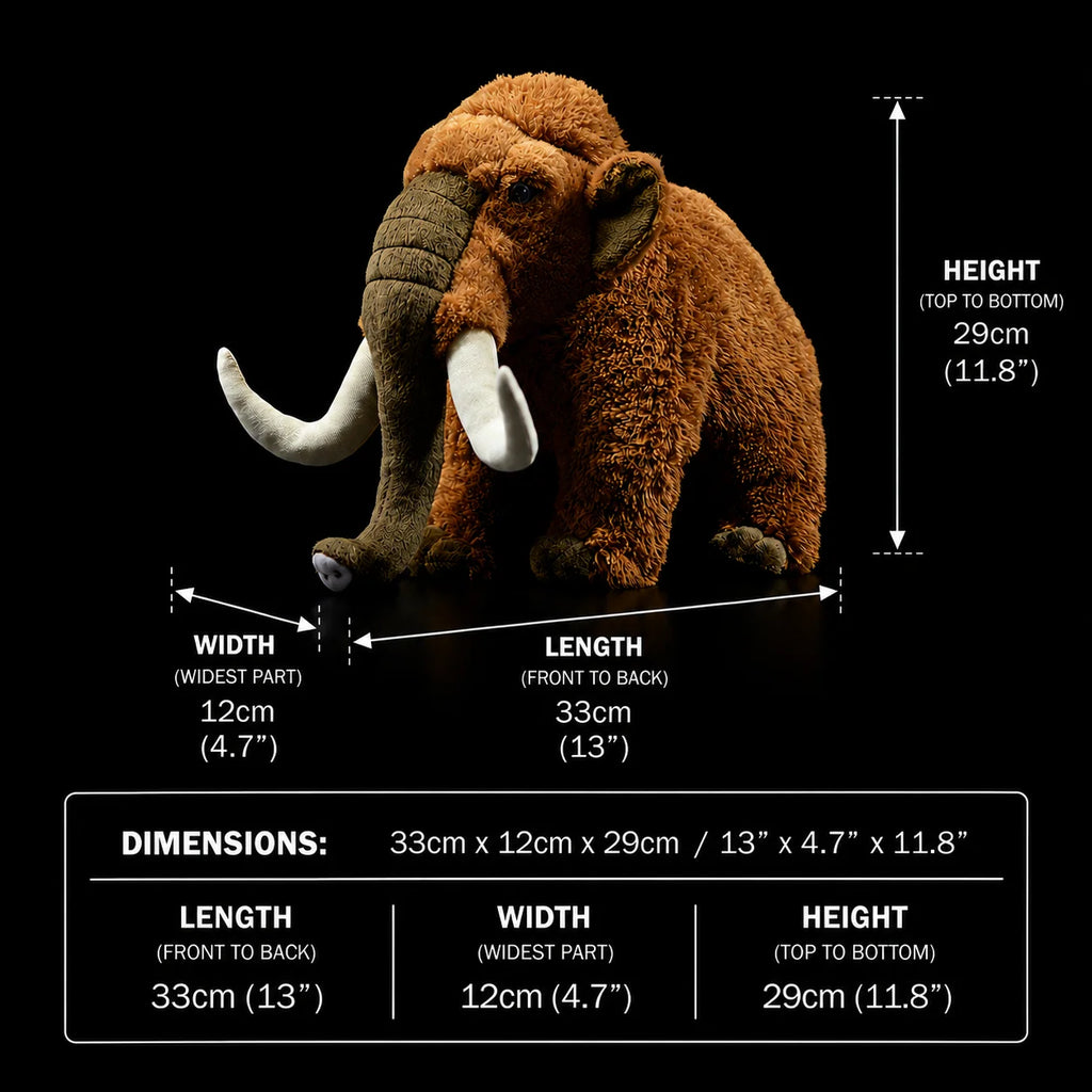 Woolly Mammoth Soft Stuffed Plush Toy