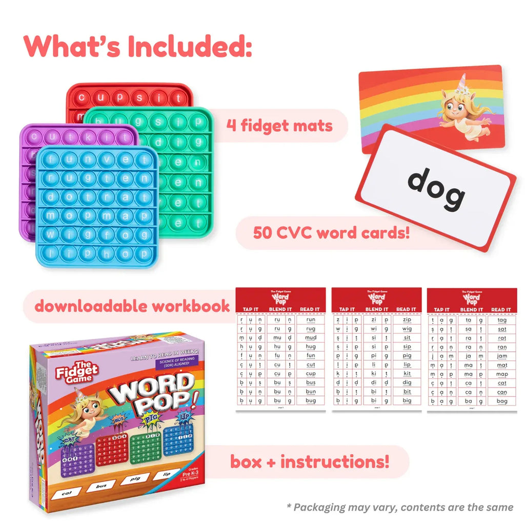 Word Pop Reading Game