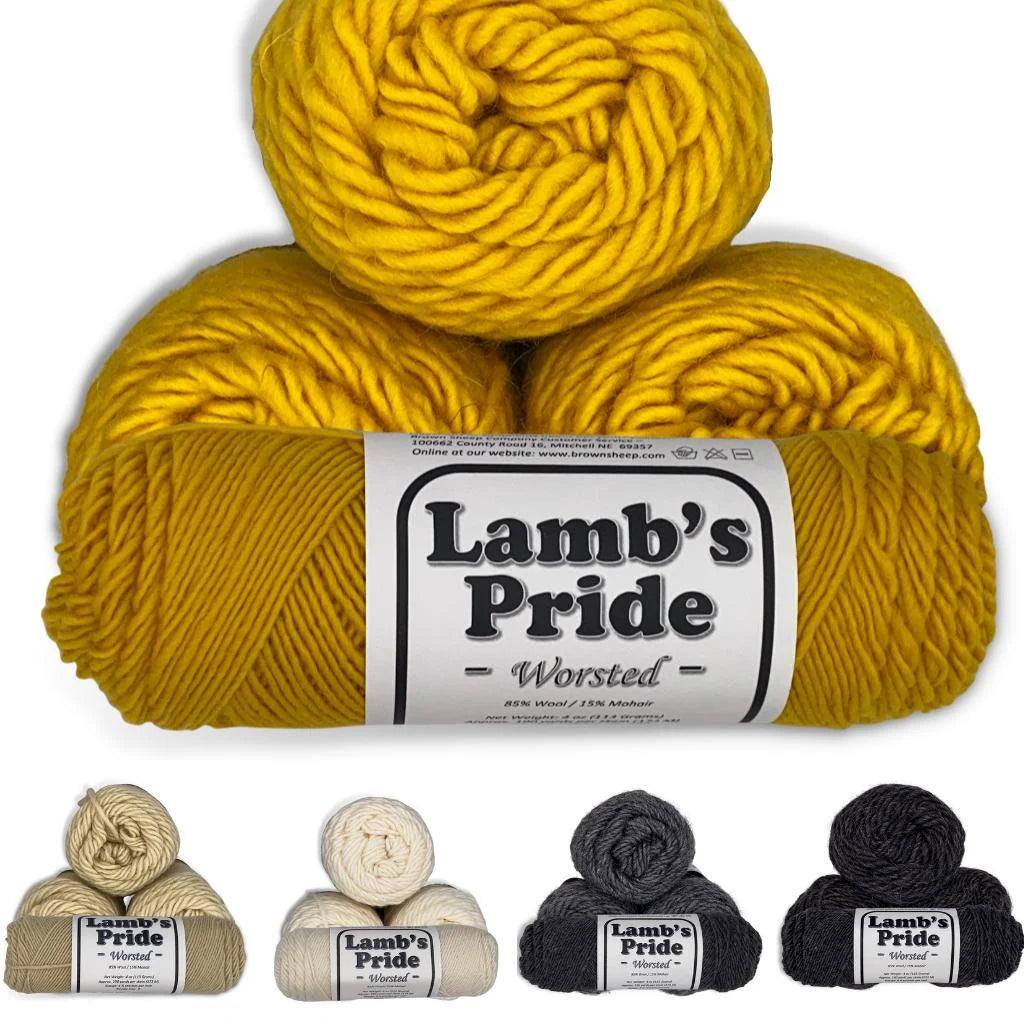 Worsted Weight Wool Yarn, 190 Yards of 85% Wool and 15% Mohair Single-Ply Fiber · Worsted weight category 4 yarn