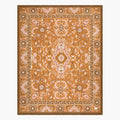 Woven Cotton Picnic Rug in Earthy Bohemian Florals, Extra Large