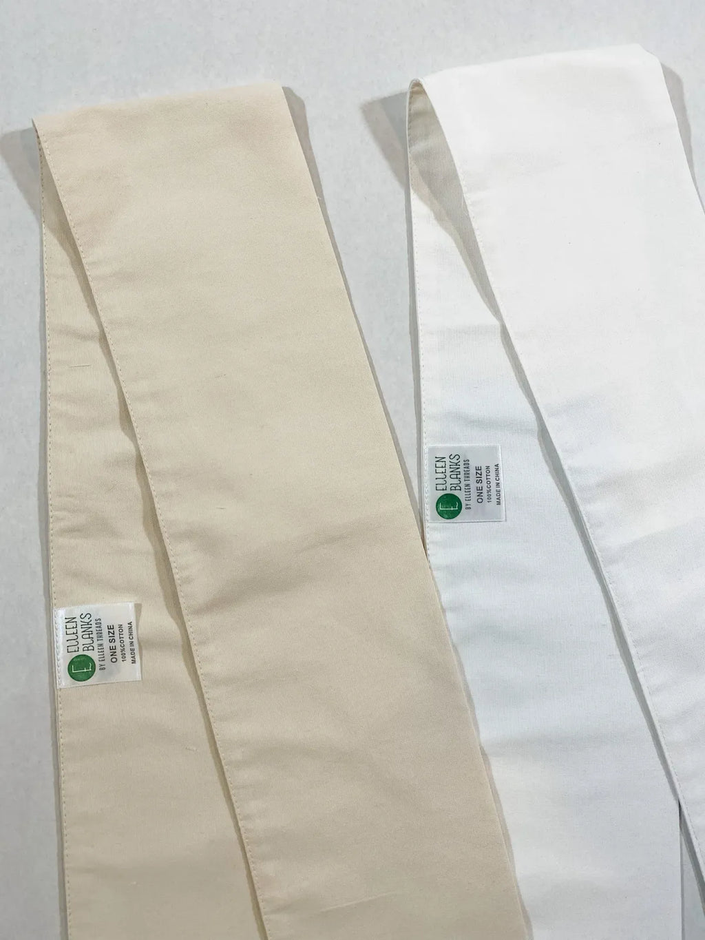 Wreath Sash in Soft, Sturdy 100% Cotton for Embroidery and Personalized Decor, Measuring 50 x 5 Inches