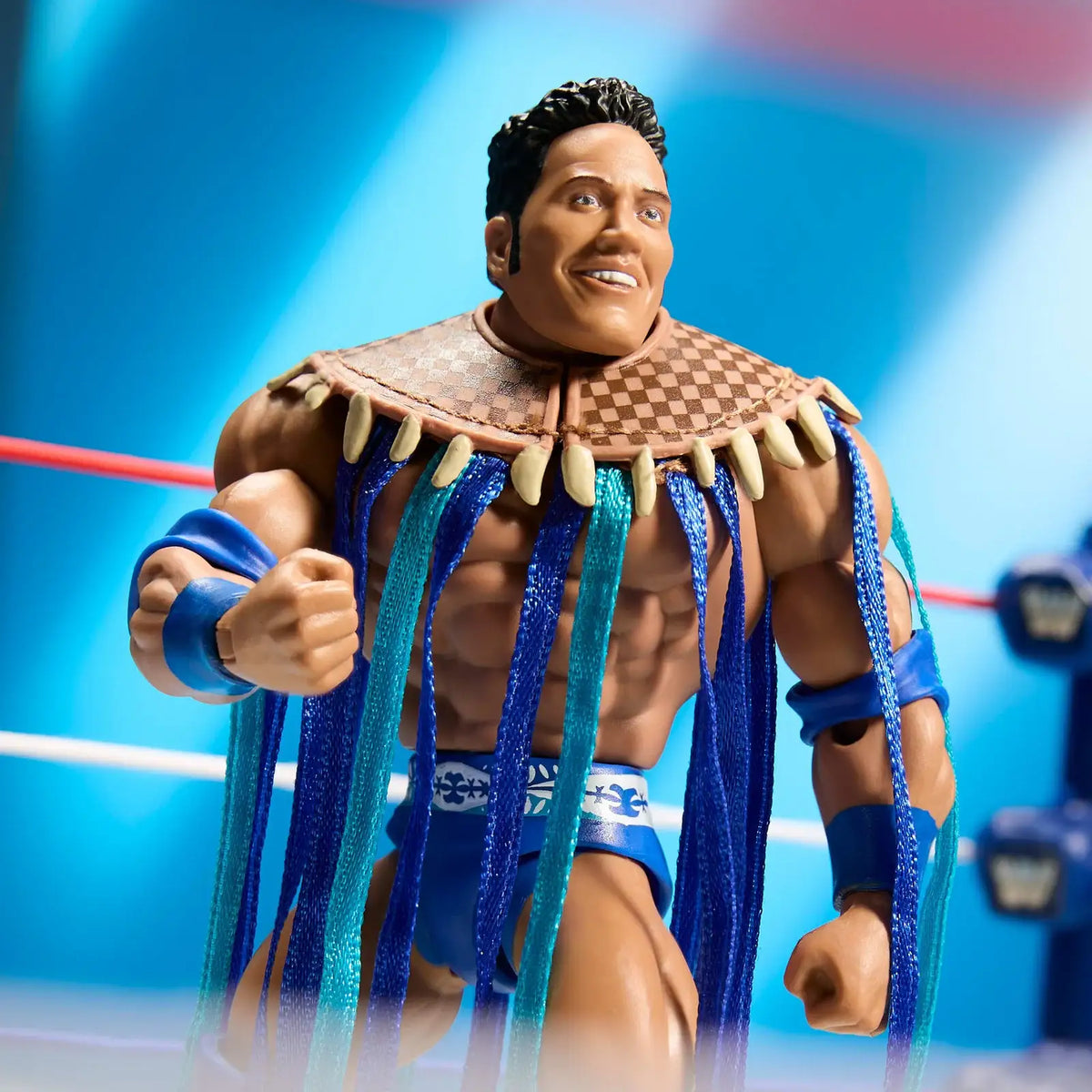 Wrestling Action Figure 2-Pack Featuring Rocky Maivia and The Rock in Retro Then and Now Designs